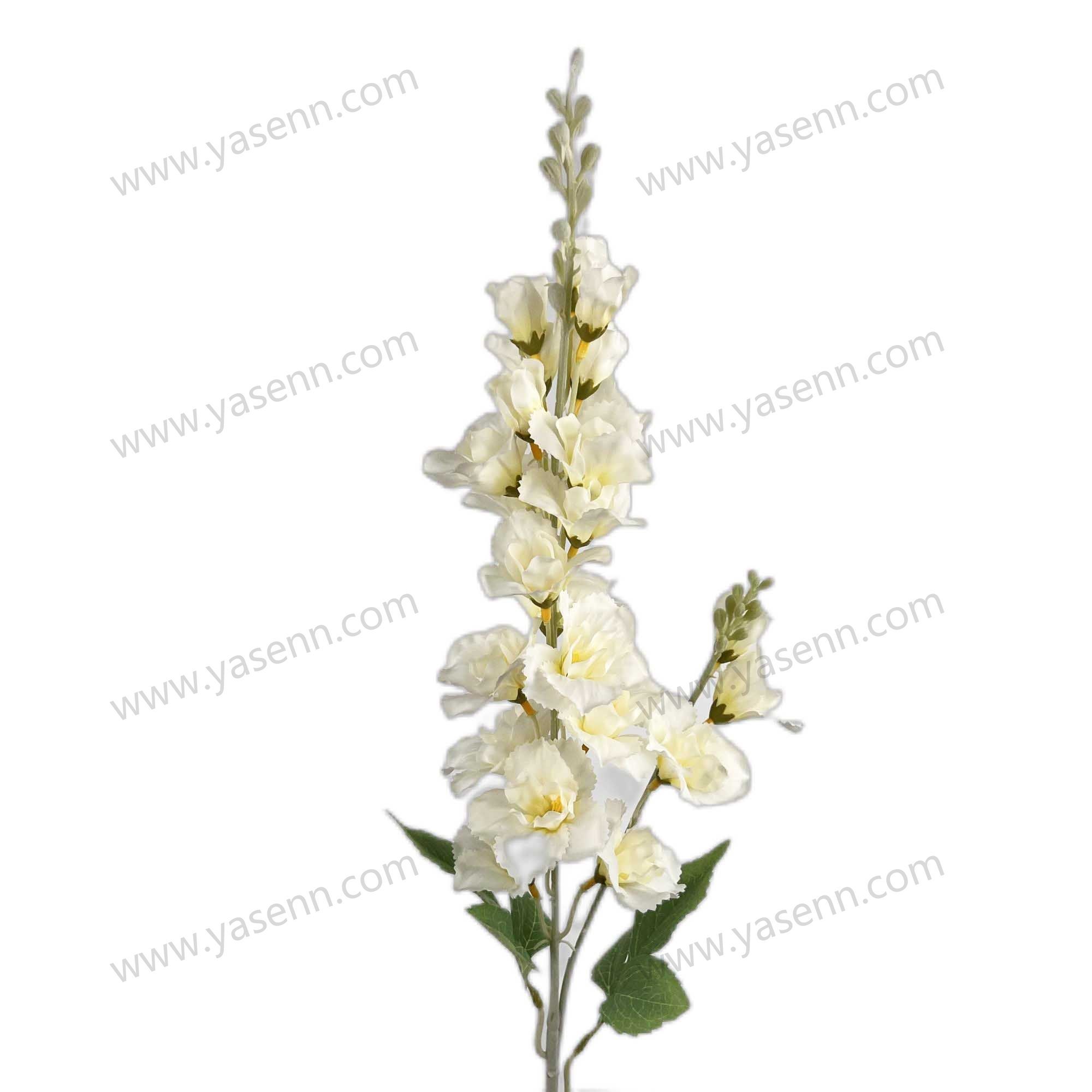 YSS23087 84CMflocked delphinium/artificial flower