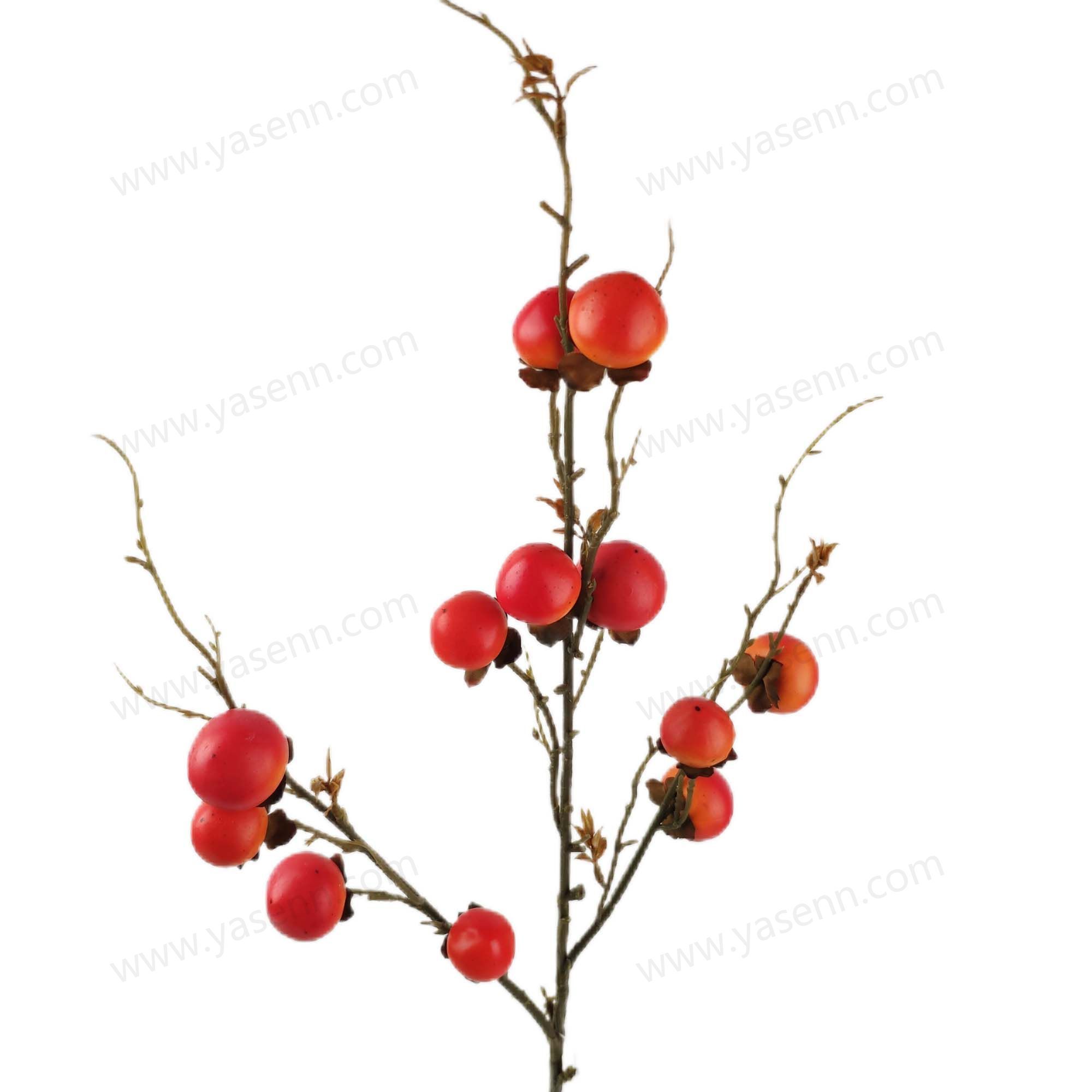 100CM3 PERSIMMON ARTIFICIAL FLOWER YSS23682